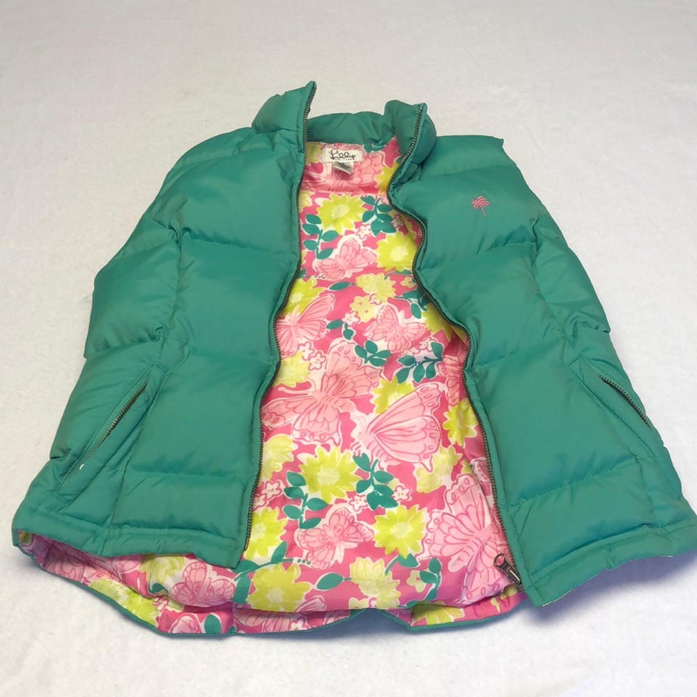 Lilly Pulitzer Green Vest Nearly New Size XS